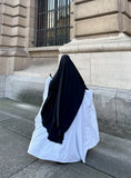 Charger l'image dans la visionneuse de la galerie, Khimar Hajar 2 voiles Soie de médine