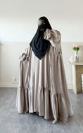 Load image into Gallery viewer, Set Imany Kimono effet Lin + sous abaya