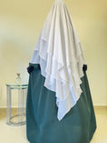 Charger l'image dans la visionneuse de la galerie, Khimar Tarha 3 voiles pointu Mousseline