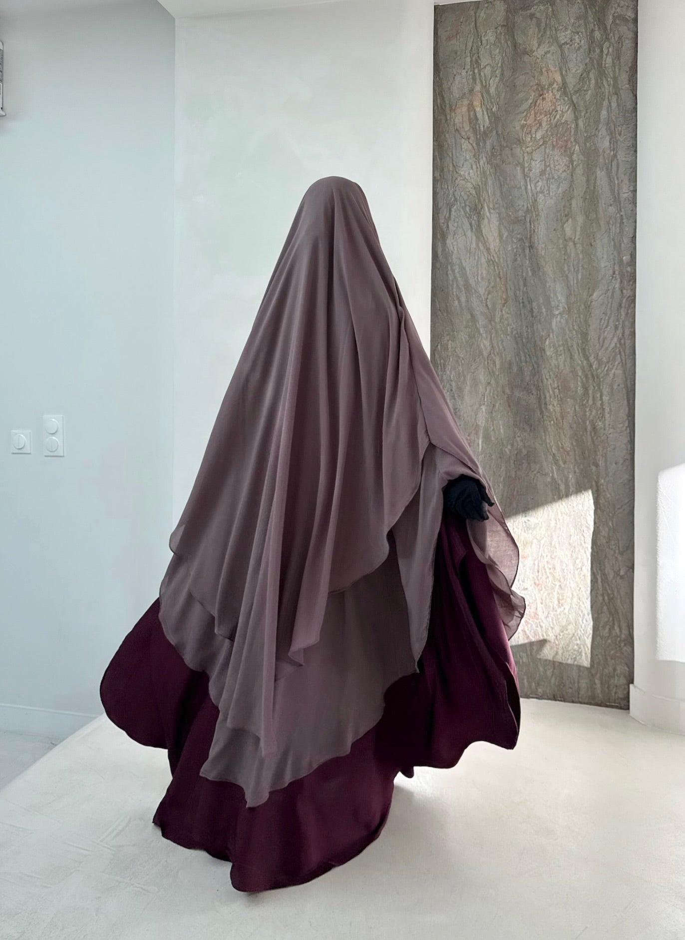 Khimar Tarha 2 voiles arrondi