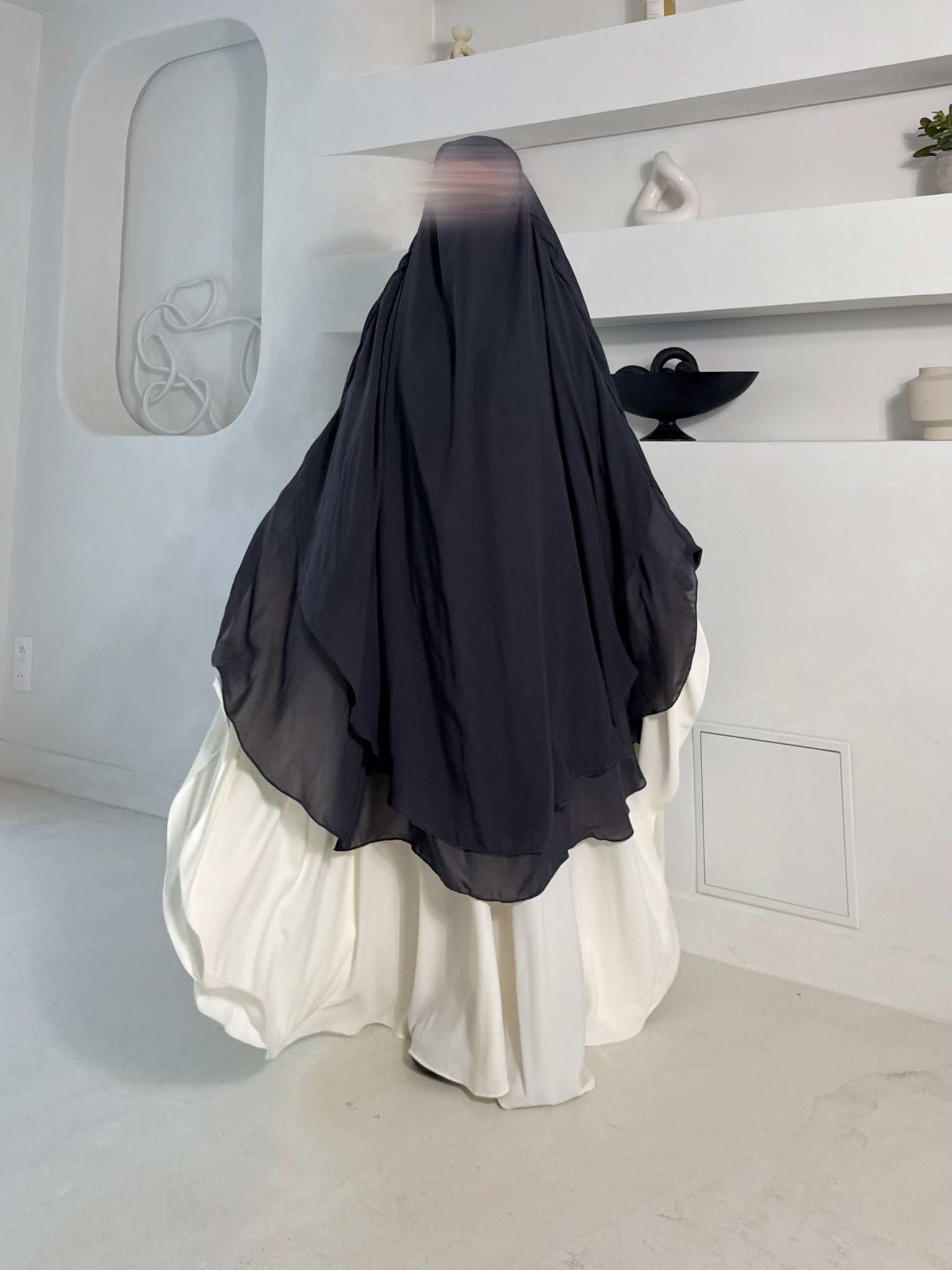 Khimar Tarha 2 voiles arrondi