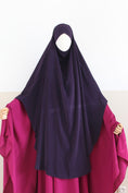 Charger l'image dans la visionneuse de la galerie, Khimar arrondi Maleeka T1 140cm (Soie de médine)