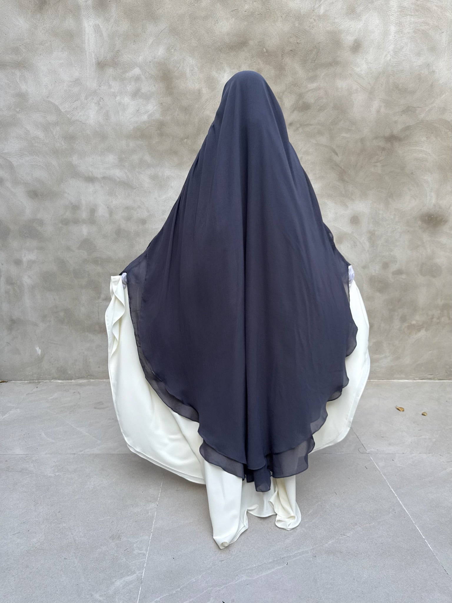 Khimar Tarha 2 voiles arrondi