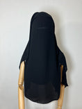 Charger l'image dans la visionneuse de la galerie, Niqab/sitar Zahra Pull down Noir