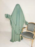 Charger l'image dans la visionneuse de la galerie, Khimar Hajar 2 voiles Soie de médine