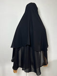 Charger l'image dans la visionneuse de la galerie, Niqab/Sitar Tahira arrondi long Noir
