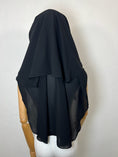 Charger l'image dans la visionneuse de la galerie, Niqab/sitar Zahra casquette sans fil Noir