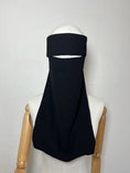 Charger l'image dans la visionneuse de la galerie, Niqab Pull down bandeau renforcé Noir