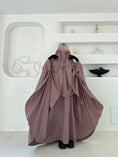 Charger l'image dans la visionneuse de la galerie, Abaya Maleeka Soie de Medine