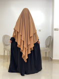 Charger l'image dans la visionneuse de la galerie, Khimar Tarha 2 voiles pointu Mousseline