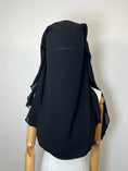 Charger l'image dans la visionneuse de la galerie, Niqab/sitar Zahra casquette sans fil Noir
