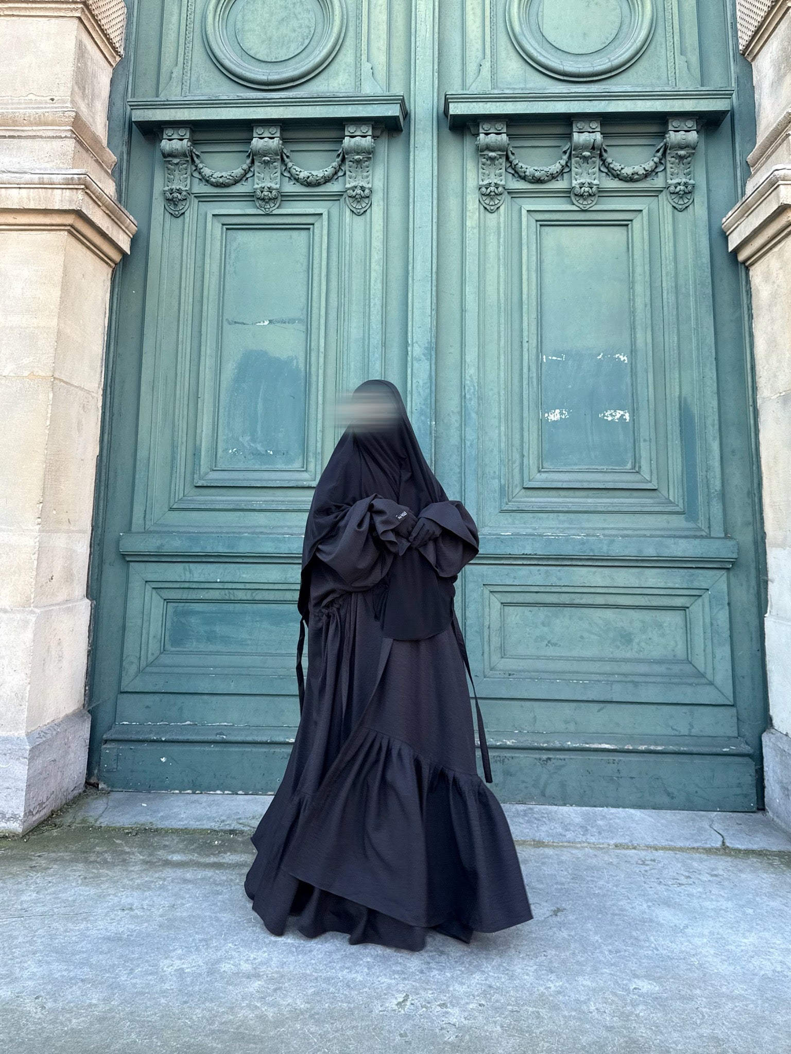 Set Imany Kimono effet Lin + sous abaya