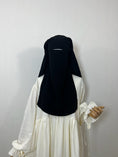 Charger l'image dans la visionneuse de la galerie, Niqab/sitar Zahra casquette sans fil Noir