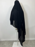 Charger l'image dans la visionneuse de la galerie, Niqab Tarha hijab intégré Noir