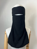 Charger l'image dans la visionneuse de la galerie, Niqab Haya Pull down Noir