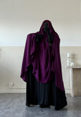 Load image into Gallery viewer, Khimar arrondi Maleeka T2 150cm (Soie de médine)