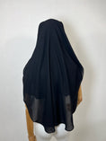 Charger l'image dans la visionneuse de la galerie, Niqab/sitar Zahra casquette sans fil Lycra Noir