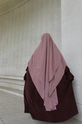 Charger l'image dans la visionneuse de la galerie, Khimar Hajar 2 voiles Soie de médine