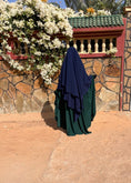 Charger l'image dans la visionneuse de la galerie, Khimar Tarha 2 voiles pointu Mousseline