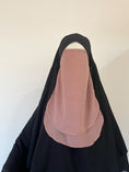 Charger l'image dans la visionneuse de la galerie, Half niqab Mousseline 2 voiles