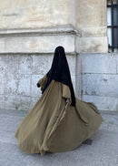Set Maleeka kimono + sous abaya Soie de médine