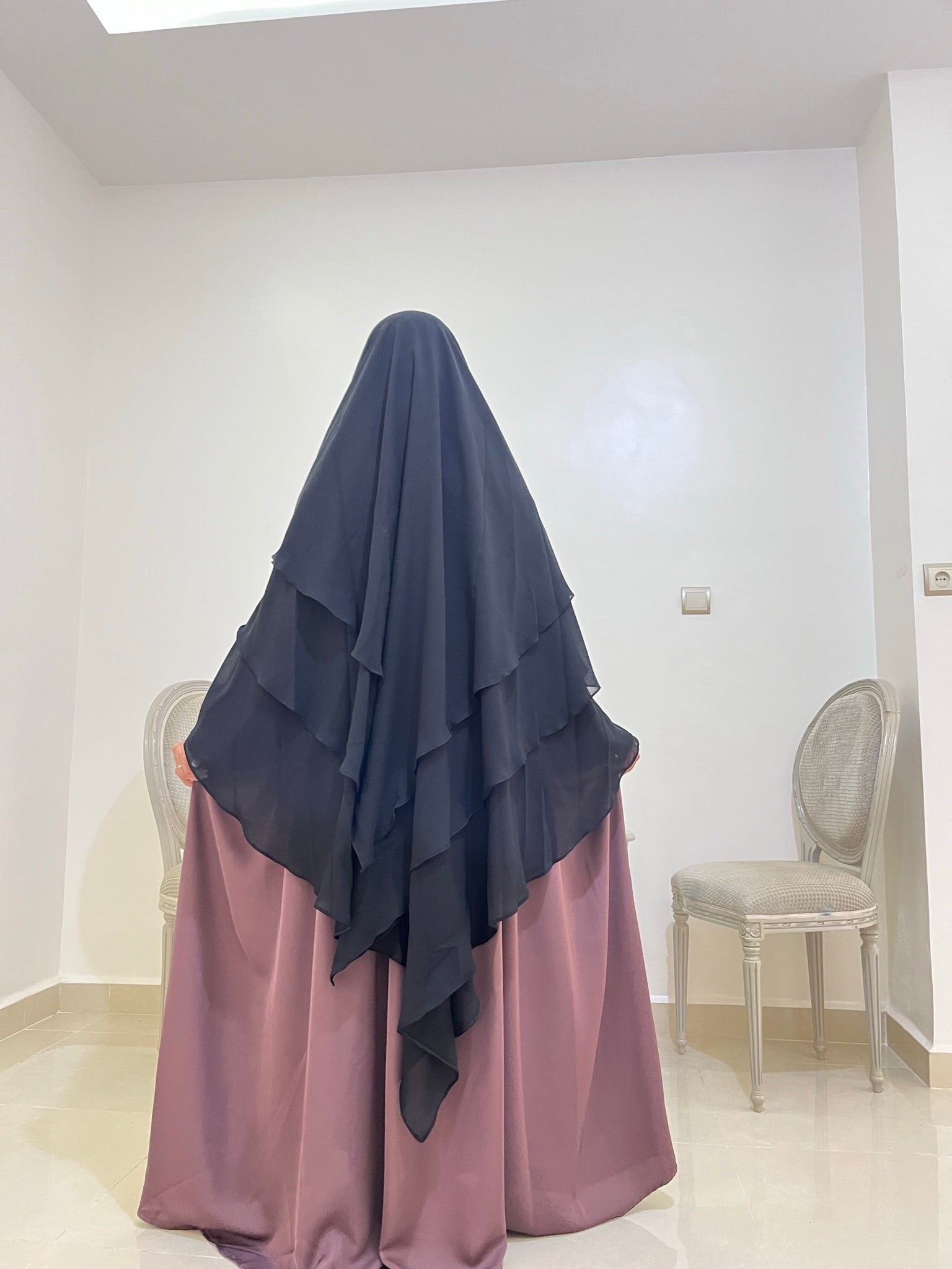 Khimar Tarha 3 spitze Schleier