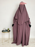 Cargar la imagen en la vista de la galería, Khimar Sarah Whool Peach T1
