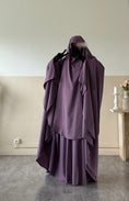 Charger l'image dans la visionneuse de la galerie, Khimar arrondi Maleeka T2  150cm (Soie de médine)
