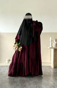 Load image into Gallery viewer, Set Imany Kimono effet Lin + sous abaya
