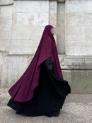 Khimar arrondi Maleeka T2 150cm (Whool Peach)