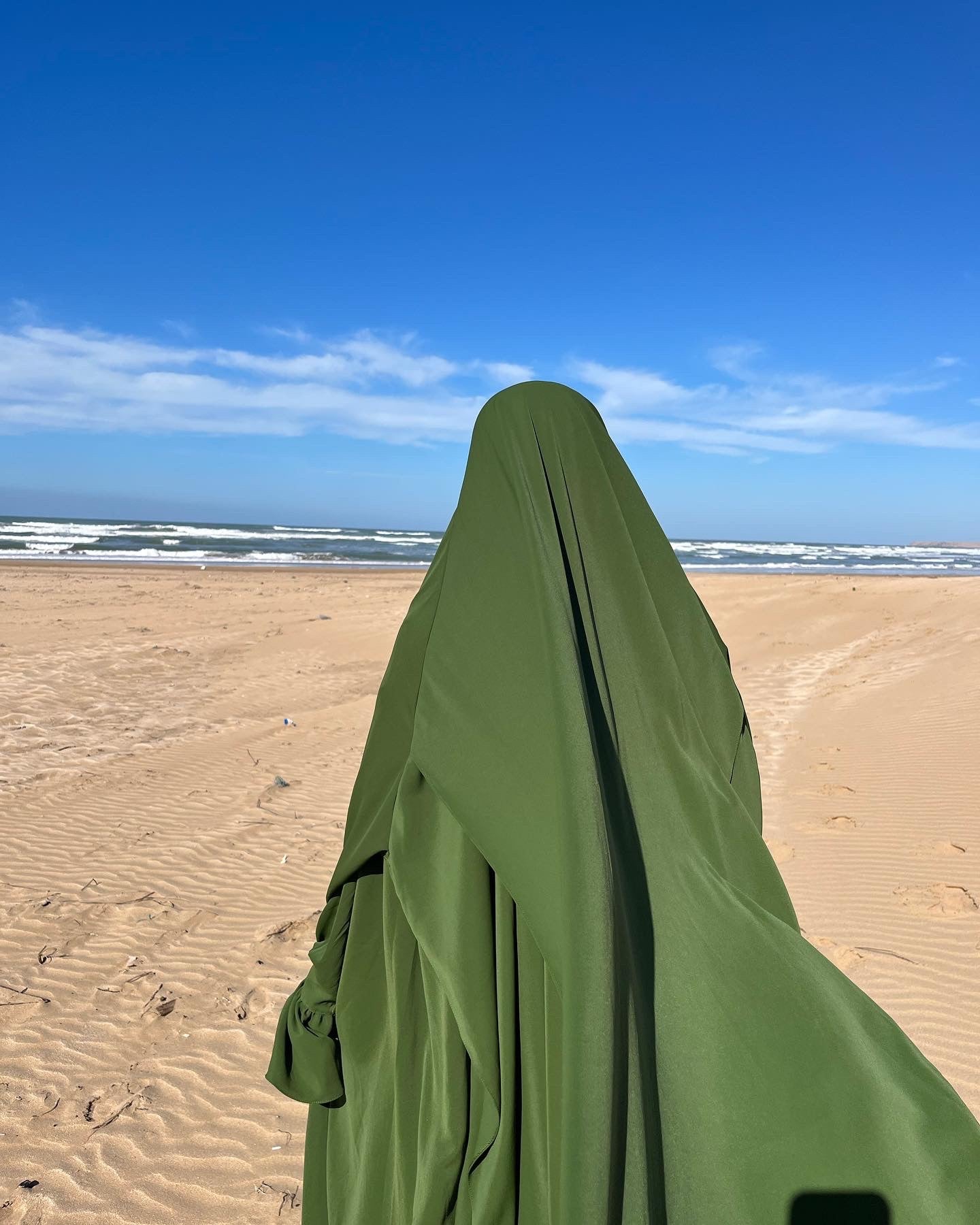 Khimar Hajar 2 voiles Soie de médine