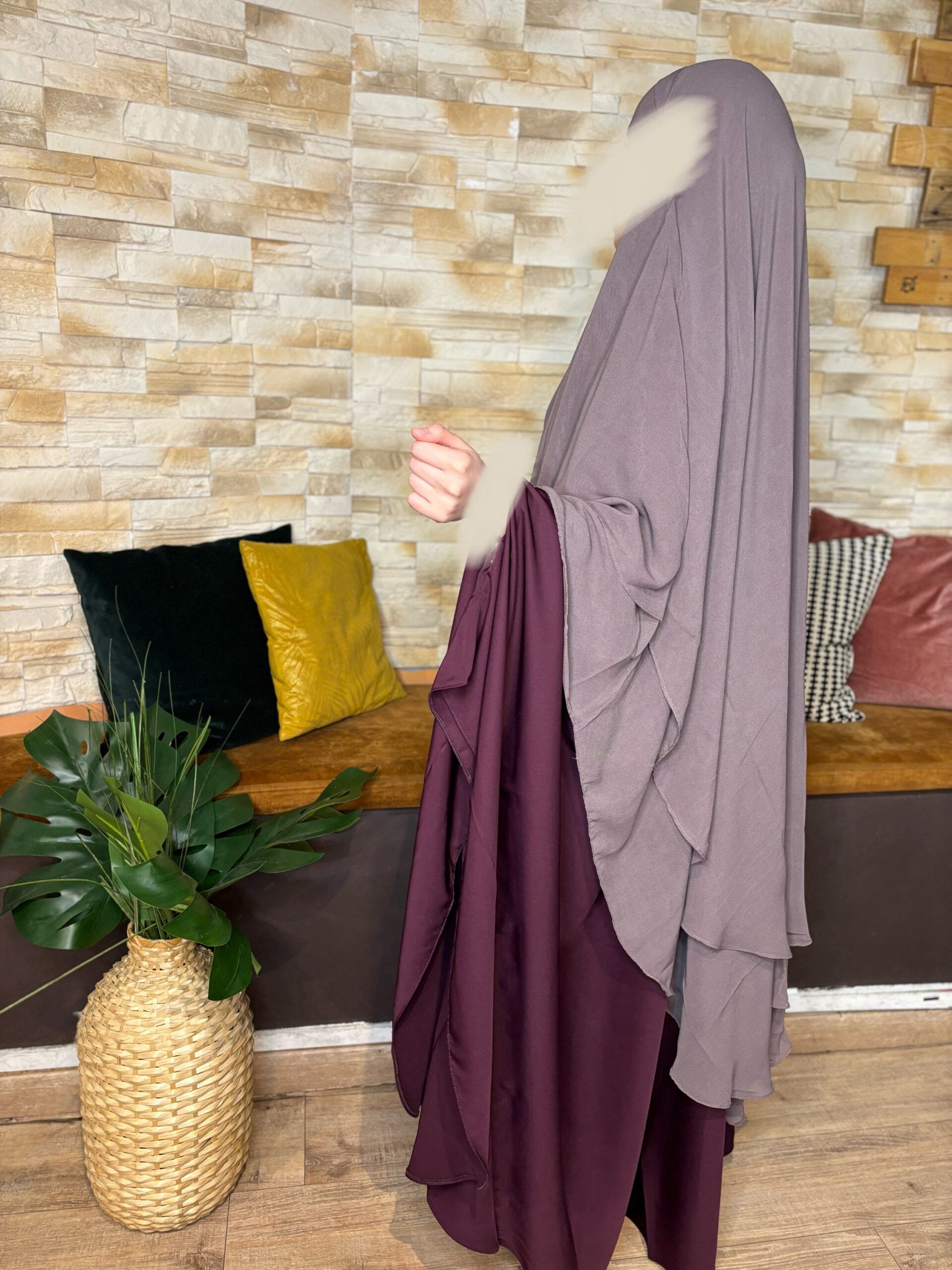 Khimar Tarha 2 abgerundete Segel