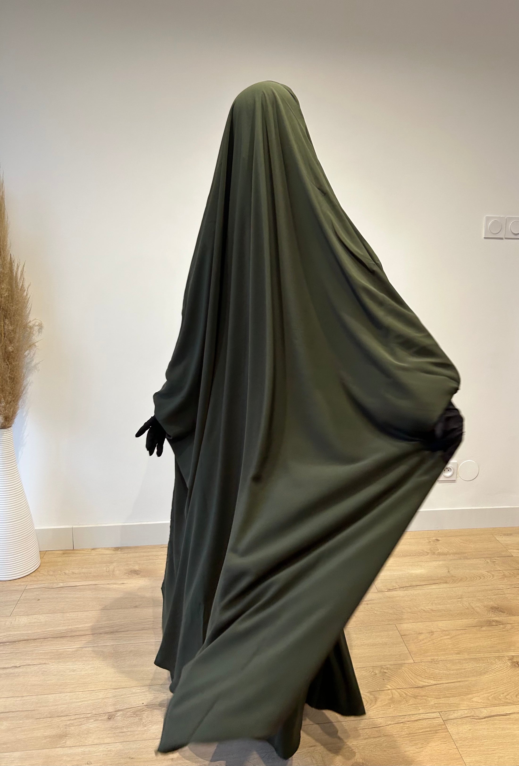 Jilbab 2 pièces Jupe Whool peach