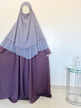 Charger l'image dans la visionneuse de la galerie, Khimar Tarha 3 voiles arrondi Mousseline
