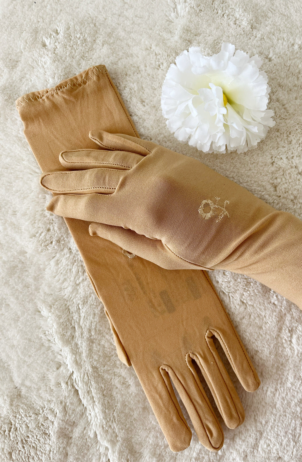 Gants fleur tactile