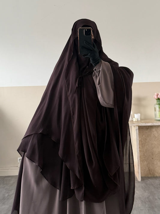 Khimar Joumana 2 voiles mousseline