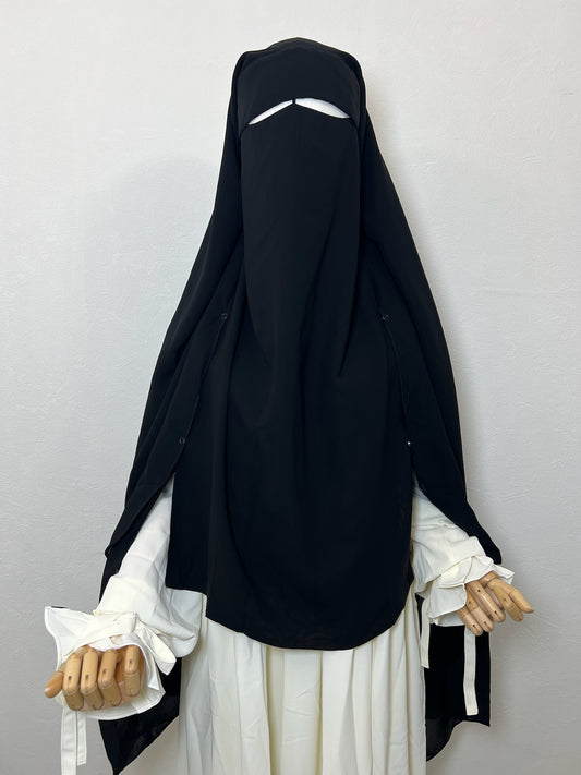 Niqab/Sitar Salma casquette boutons de pression