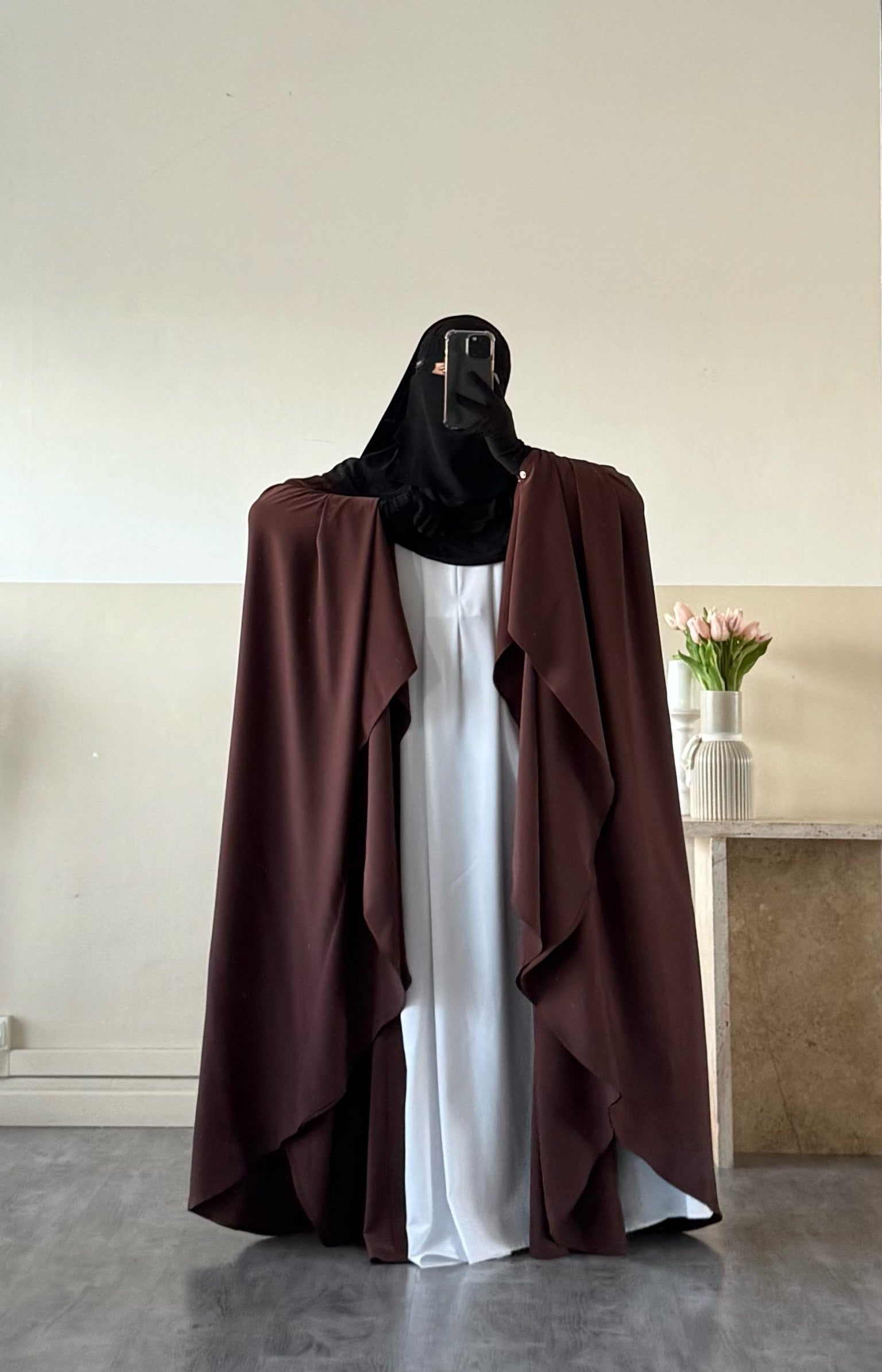 Set Maleeka kimono + sous abaya Soie de médine