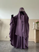 Khimar arrondi Maleeka T2  150cm (Soie de médine)
