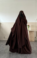 Jilbab 2 pièces Jupe Whool peach