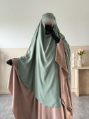 Khimar arrondi Maleeka T2  150cm (Soie de médine)