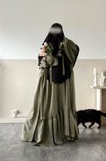 Load image into Gallery viewer, Set Imany Kimono effet Lin + sous abaya

