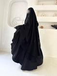 Charger l'image dans la visionneuse de la galerie, Khimar Tarha 2 voiles arrondi
