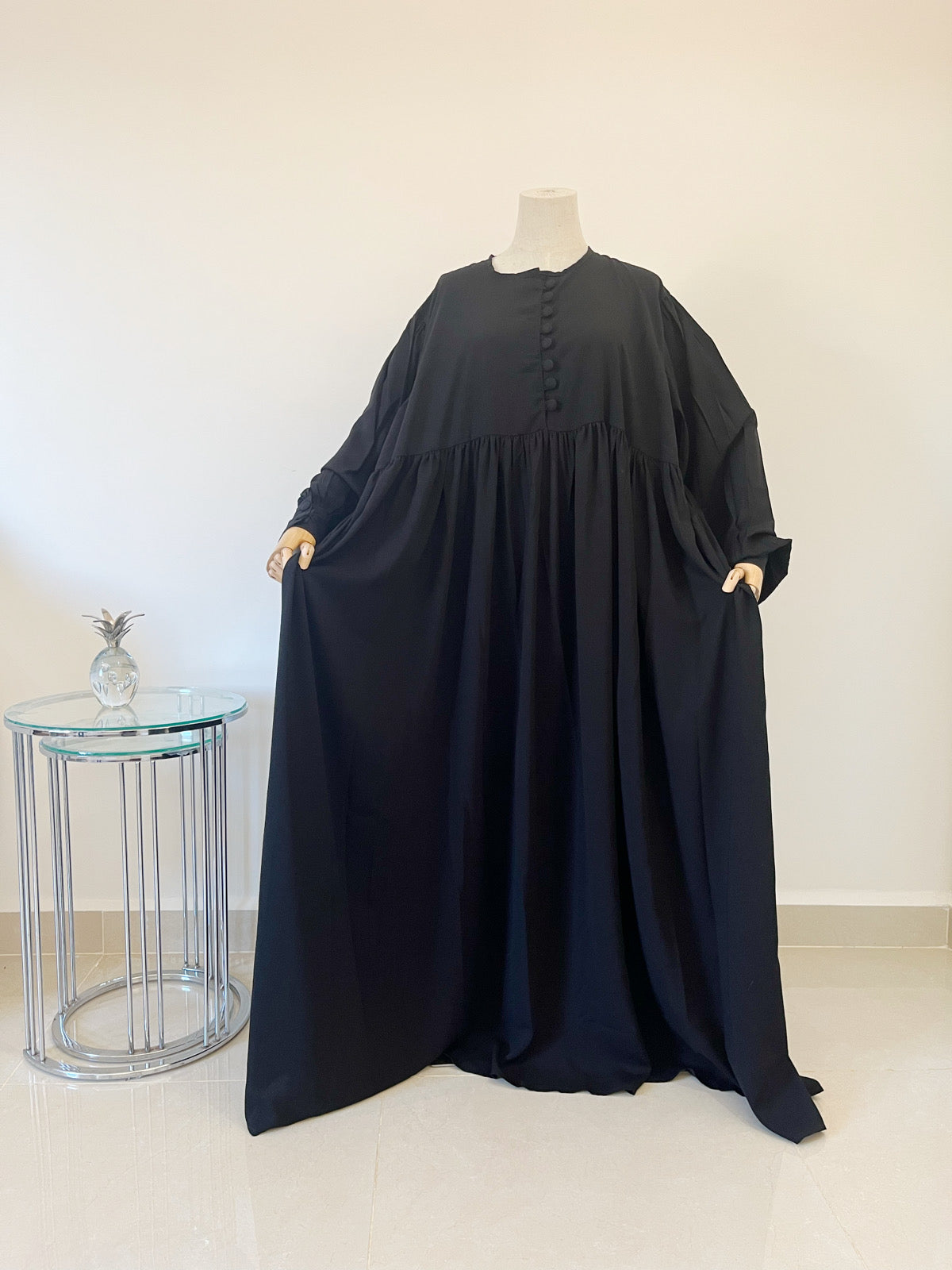 Abaya Balqis Wolle Pfirsich