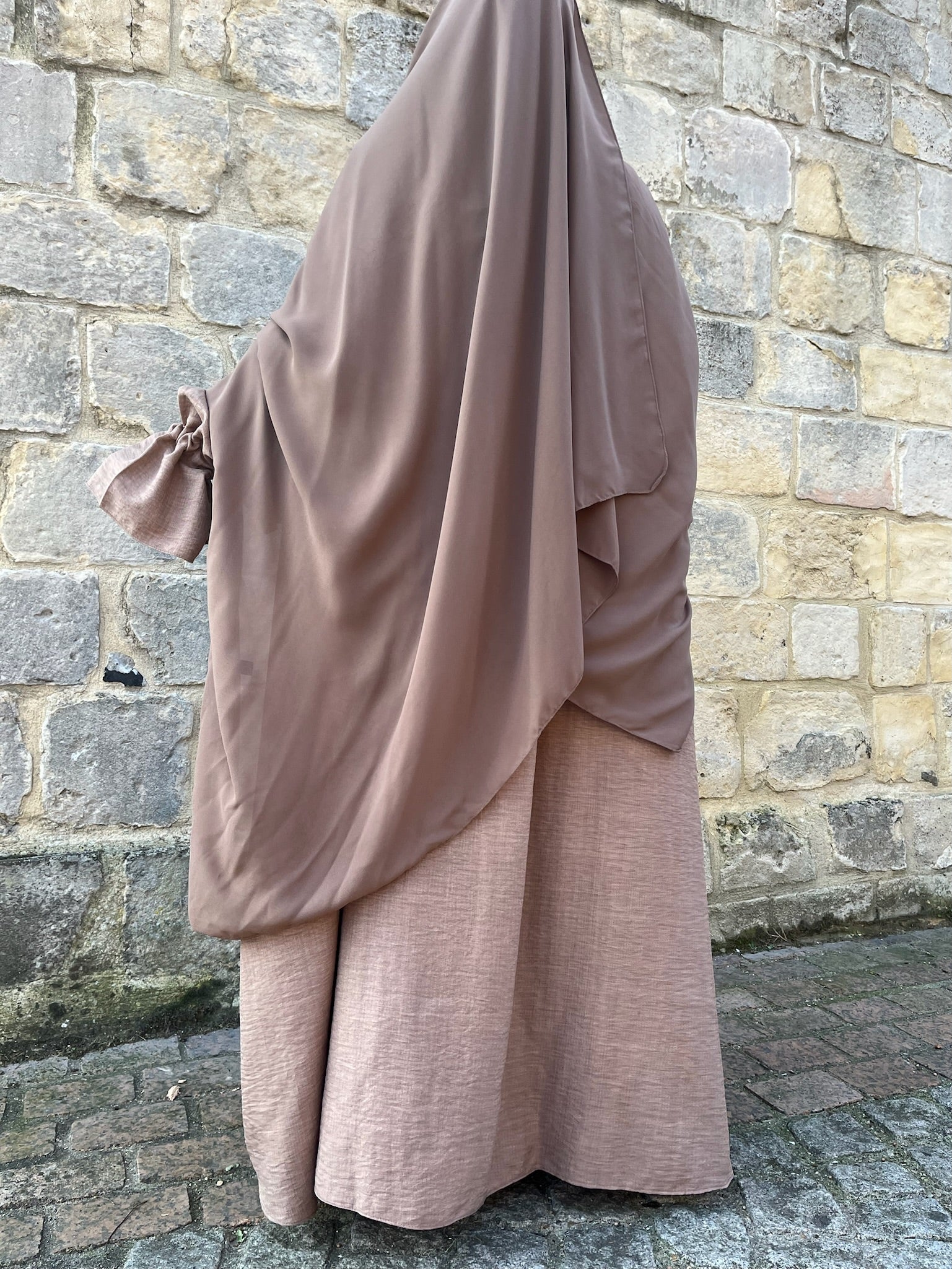 Maxi-Hijab zum Binden aus Seidenchiffon