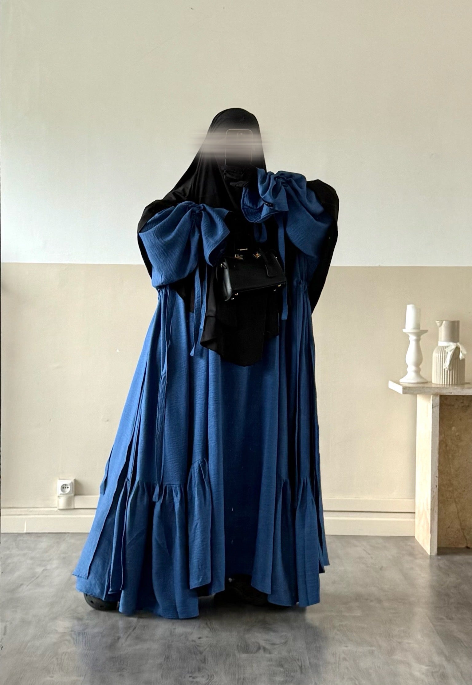 Set Imany Kimono effet Lin + sous abaya