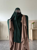 Khimar arrondi Maleeka T1   140cm (Soie de médine)