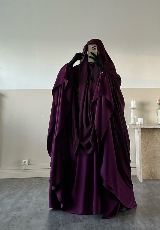 Khimar Joumana 2 voiles mousseline