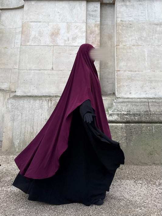 Abaya Maleeka Whool Peach