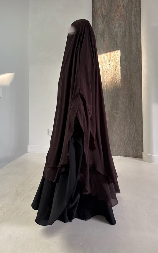 Khimar Tarha 2 voiles arrondi